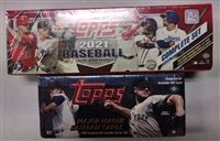 Lot of 2 Topps Baseball Factory Sets 1999 & 2021 