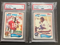 1982 Topps Football Complete Set with PSA 8 Lawrence Taylor & PSA 7 Joe Montana