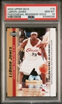 2003 Upper Deck LeBron James Phenomenal Beginnings Gold #19 PSA 10