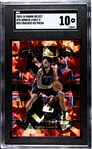 2023-24 Panini Select #76 Dereck Lively II Red Cracked Ice Prizm SGC 10 Gem Mint