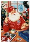 1989 Pro Set Football Santa Claus Greeting Card Dealer Promo