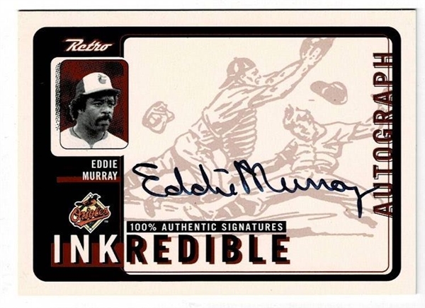 1999 Upper Deck Retro Eddie Murray #EM Inkredible Autograph