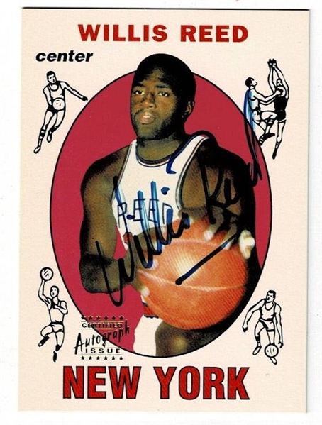 1996 Topps Certified Autograph Willis Reed #60