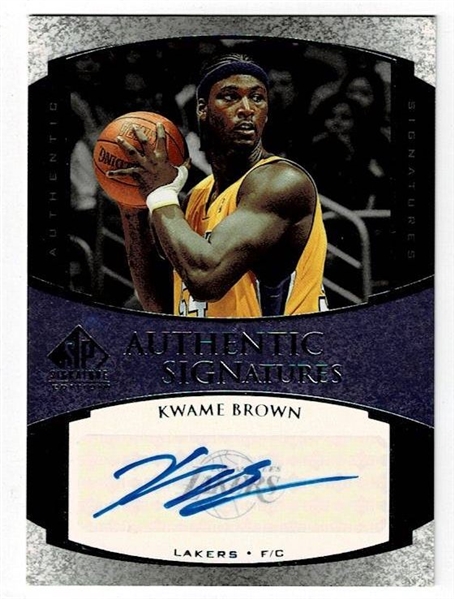 2005-06 SP Signature Edition Kwame Brown #AS-KB