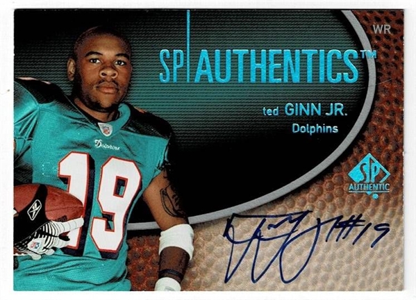 2007 SP Authentics Autograph Ted Ginn, Jr. #SPAA-TG