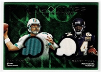 2001 Topps King of Kings Jerseys Swatches Dan Marino and Randy Moss #KG-MM