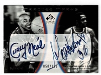 2005 SP Signature Edition Marquee Marks Curly Neal and Meadowlark Lemon Dual Autograph 50/100 Harlem Globetrotters