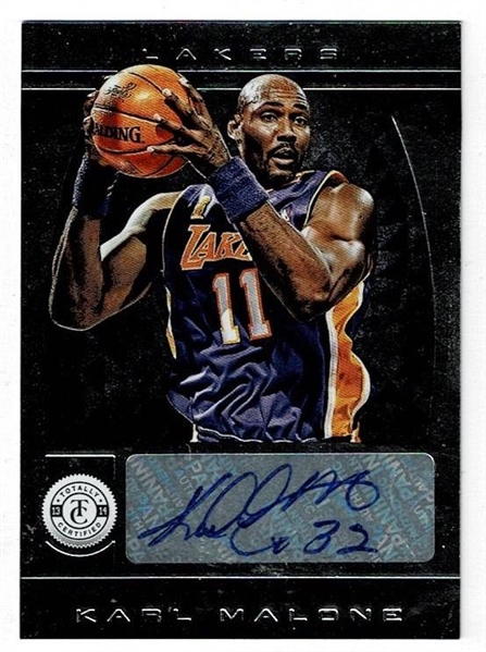 2013-14 Totally Certified Signatures Silver Karl Malone 