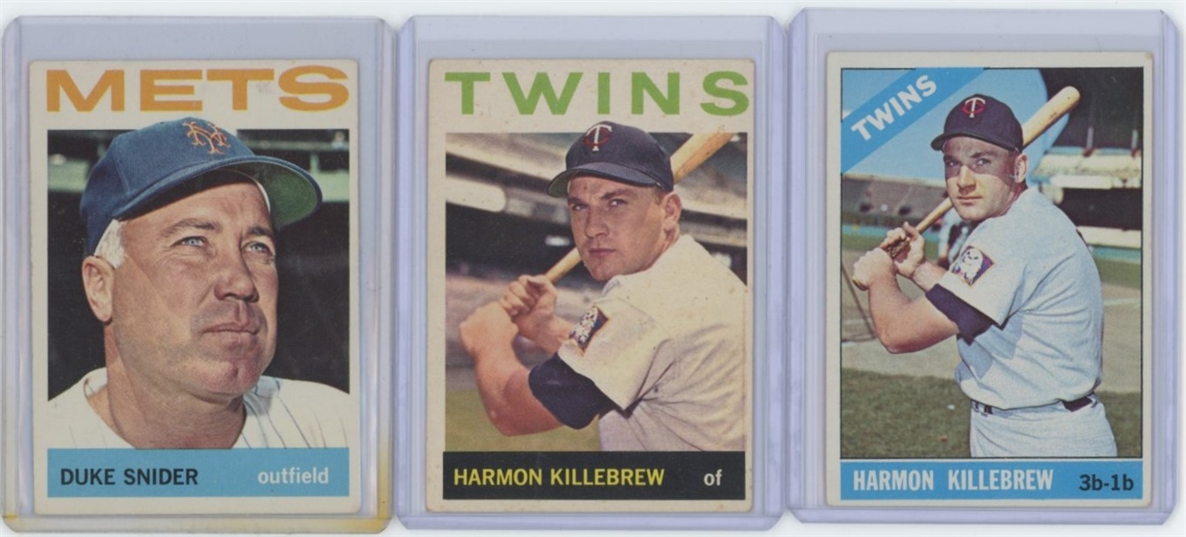 Vintage Baseball Star Lot Duke Snider, Harmon Killebrew