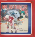 NFL Action 72 NFL 56 Page Stamp Album Complete with All Stamps (GREAT CONDITION)