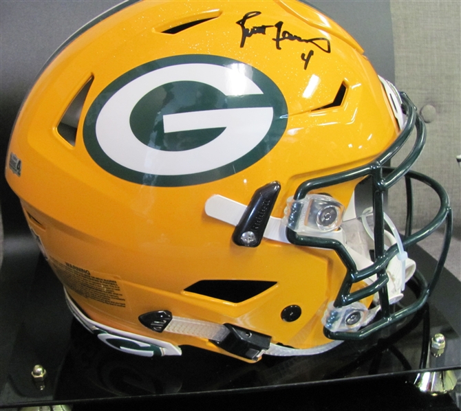 Brett Favre Signed Full Sized Authentic Football Helmet Green Bay Packers Favre Certified