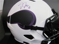 Justin Jefferson Signed Full Sized Replica Football Helmet Beckett Certified