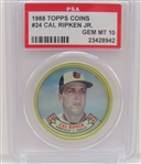 1988 Topps Coins #24 Cal Ripken Jr. PSA 10 Gem Mint 