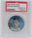 1988 Topps Coins #48 Dale Murphy PSA 10 Gem Mint 