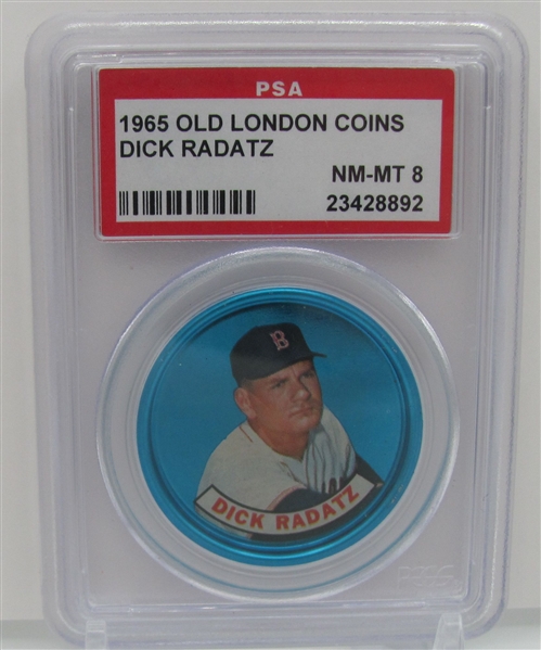 1965 Old London Coins Dick Radatz PSA 8