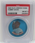 1965 Old London Coins Tommy Davis PSA 8