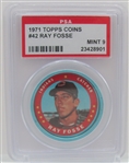 1971 Topps Coins #42 Ray Fosse PSA 9 Mint