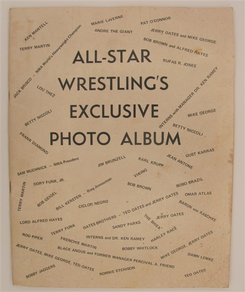 c. 1975 All Star Wrestlings Exclusive Photo Album