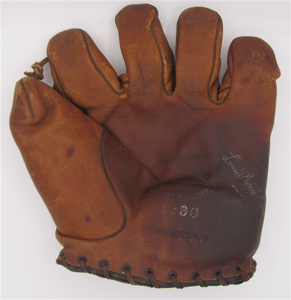 Leon "Goose" Goslin Model Leather Fielders Glove - 1930s Vintage