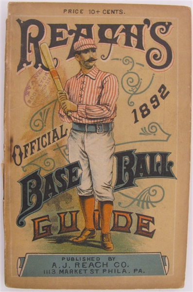 1892 Reachs Official Baseball Guide