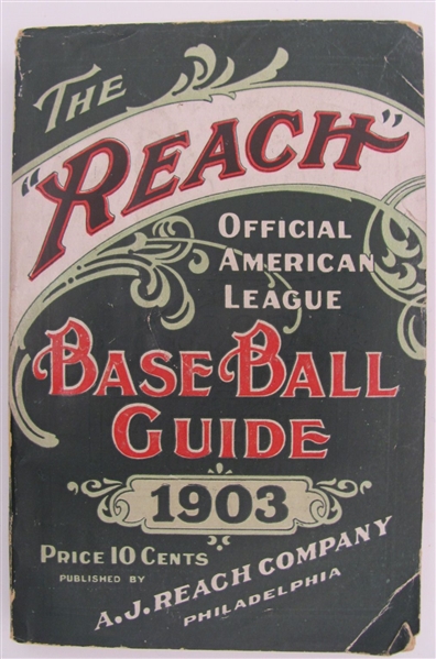 1903 Reachs Official American League Baseball Guide