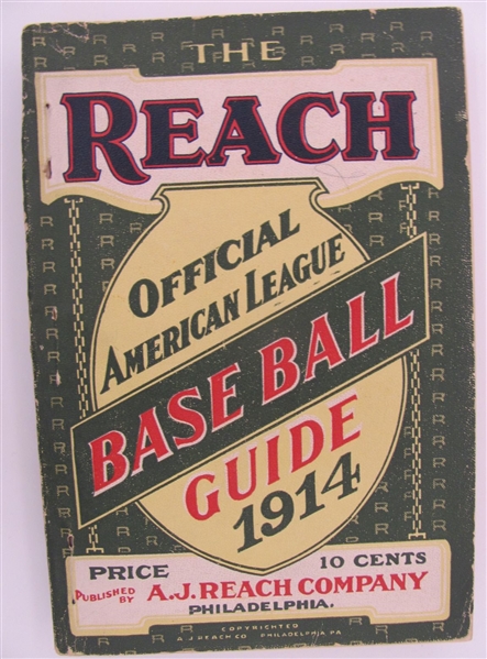 1914 Reachs Official American League Baseball Guide