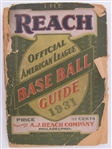 1931 Reachs Official American League Baseball Guide