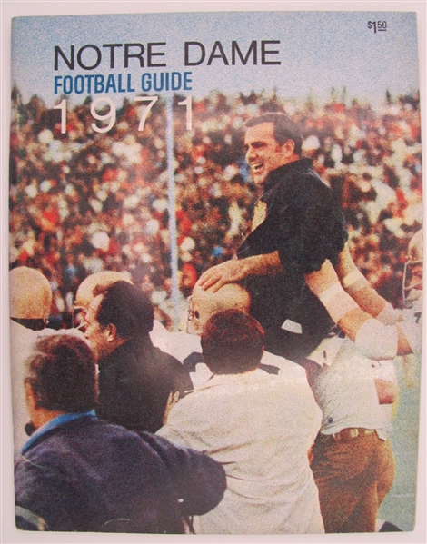 1971 Notre Dame Fighting Irish Football Guide