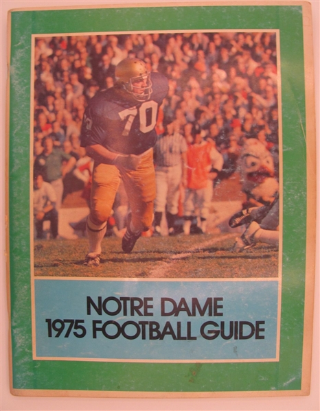 1975 Notre Dame Fighting Irish Football Guide