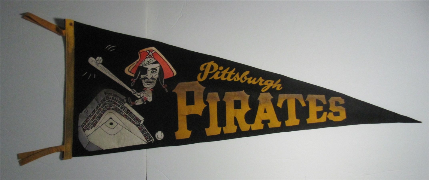 1950-60s Pittsburgh Pirates Pennant 30 Inches