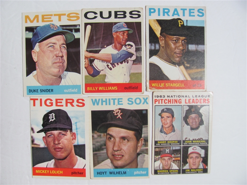 Lot of 514 1964 Topps Baseball Cards #2-496