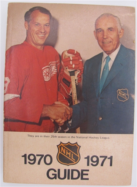 1970-71 NHL Hockey Guide and Record Book