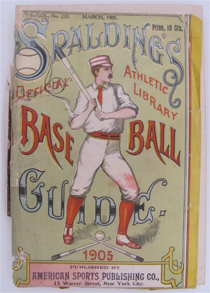 1905 Spaldings Official Baseball Guide