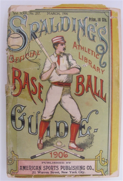 1906 Spaldings Official Baseball Guide