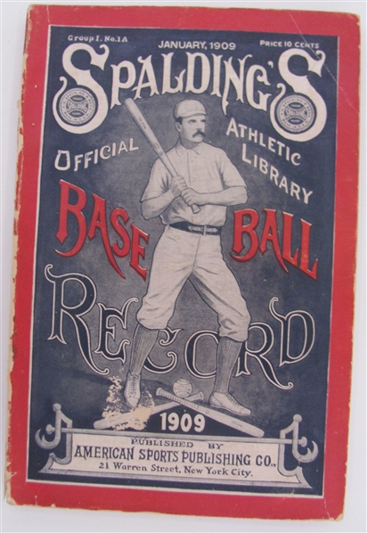 1909 Spaldings Official Baseball Guide