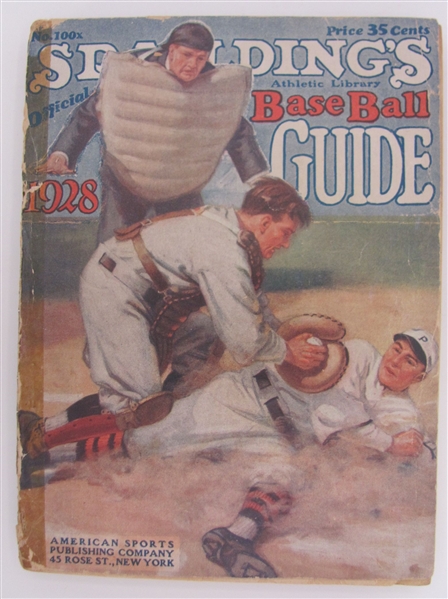 1928 Spaldings Official Baseball Guide