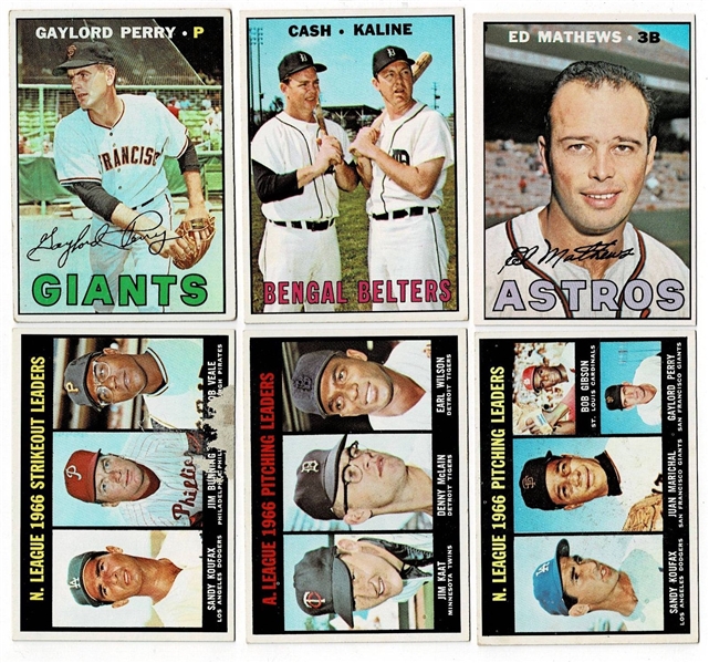 Lot of 335 1967 Topps Baseball Cards #1-606