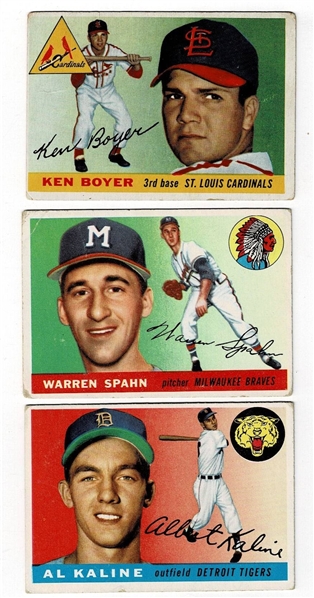 Lot of 55 1955 Topps Baseball Cards #9-149