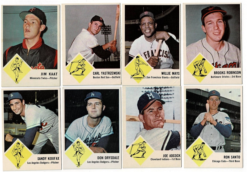 1963 Fleer Baseball Set #1-66