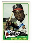 2000 Topps Hank Aaron Reprints Autographs #12 Hank Aaron 1965