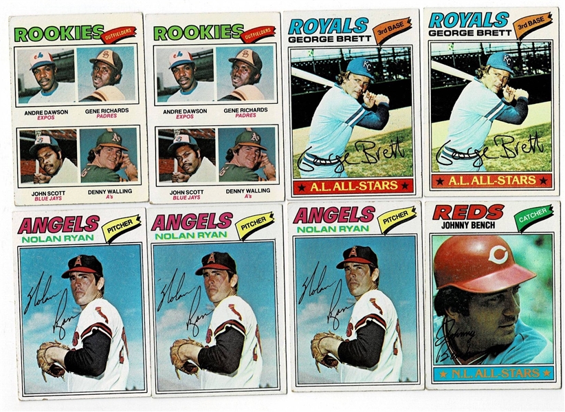 Lot of 1379 1977 Topps Baseball Cards 