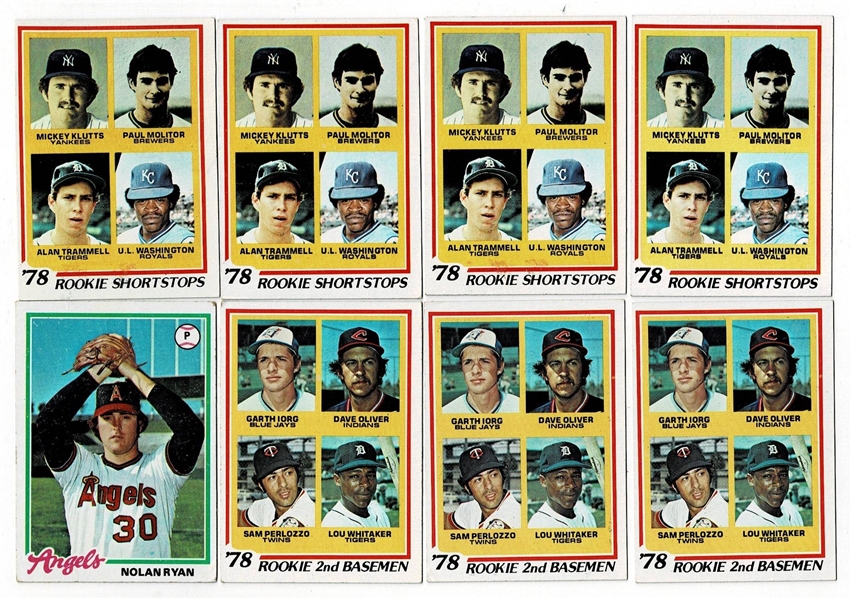 Lot of 2187 1978 Topps Baseball Cards 