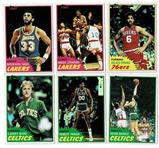 1981-82 Topps Basketball Set 1-110 National and East