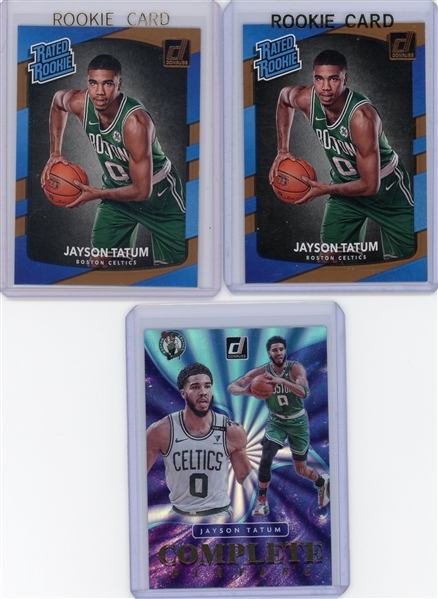 Panini Donruss Jayson Tatum 3Card Lot 2017-18 & 2021-22 NM-MT