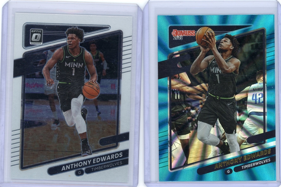 Lot of 2 Panini Donruss 2021-22 Anthony Edwards