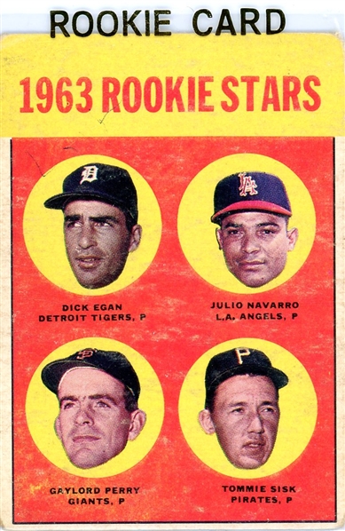 1963 Topps Gaylord Perry Rookie Stars #169 FAIR