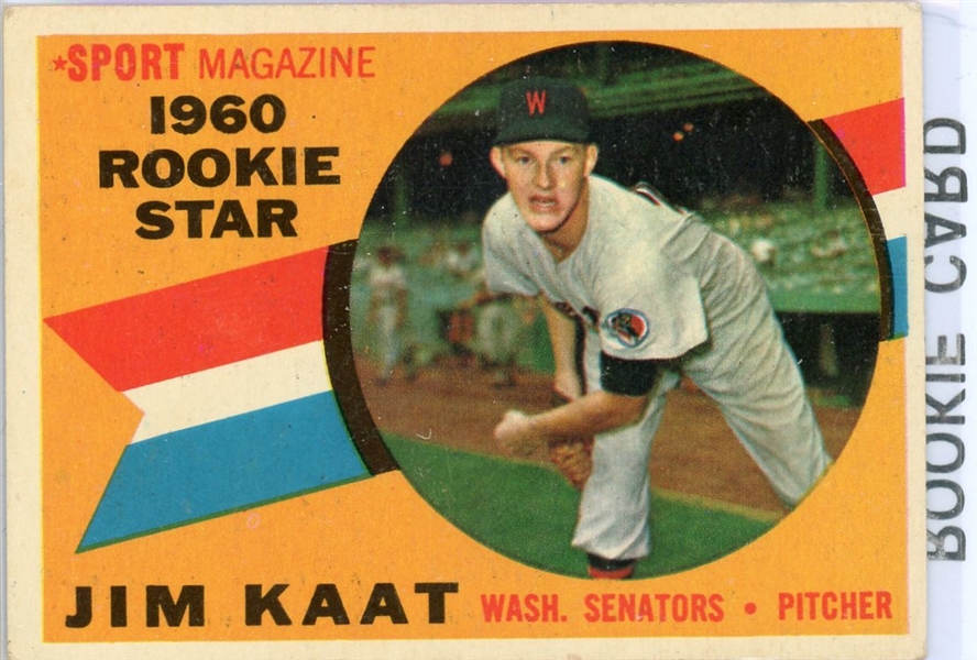 1960 Topps Jim Kaat Rookie #136 VG-EX