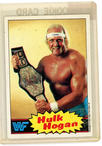 1985 Topps World Wrestling Federation WWF Hulk Hogan #1 Yellow VG-EX