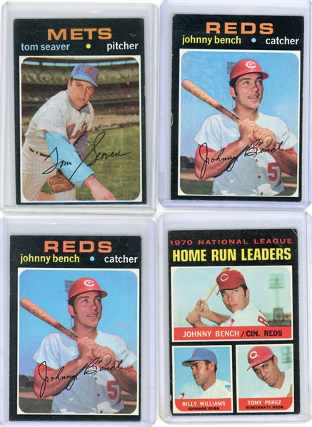 1971 Topps Baseball 10 Card Lot 