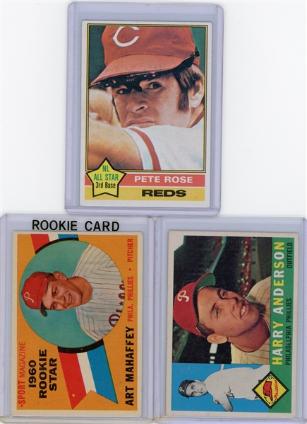 Baseball Star Lot with 1976 Pete Rose